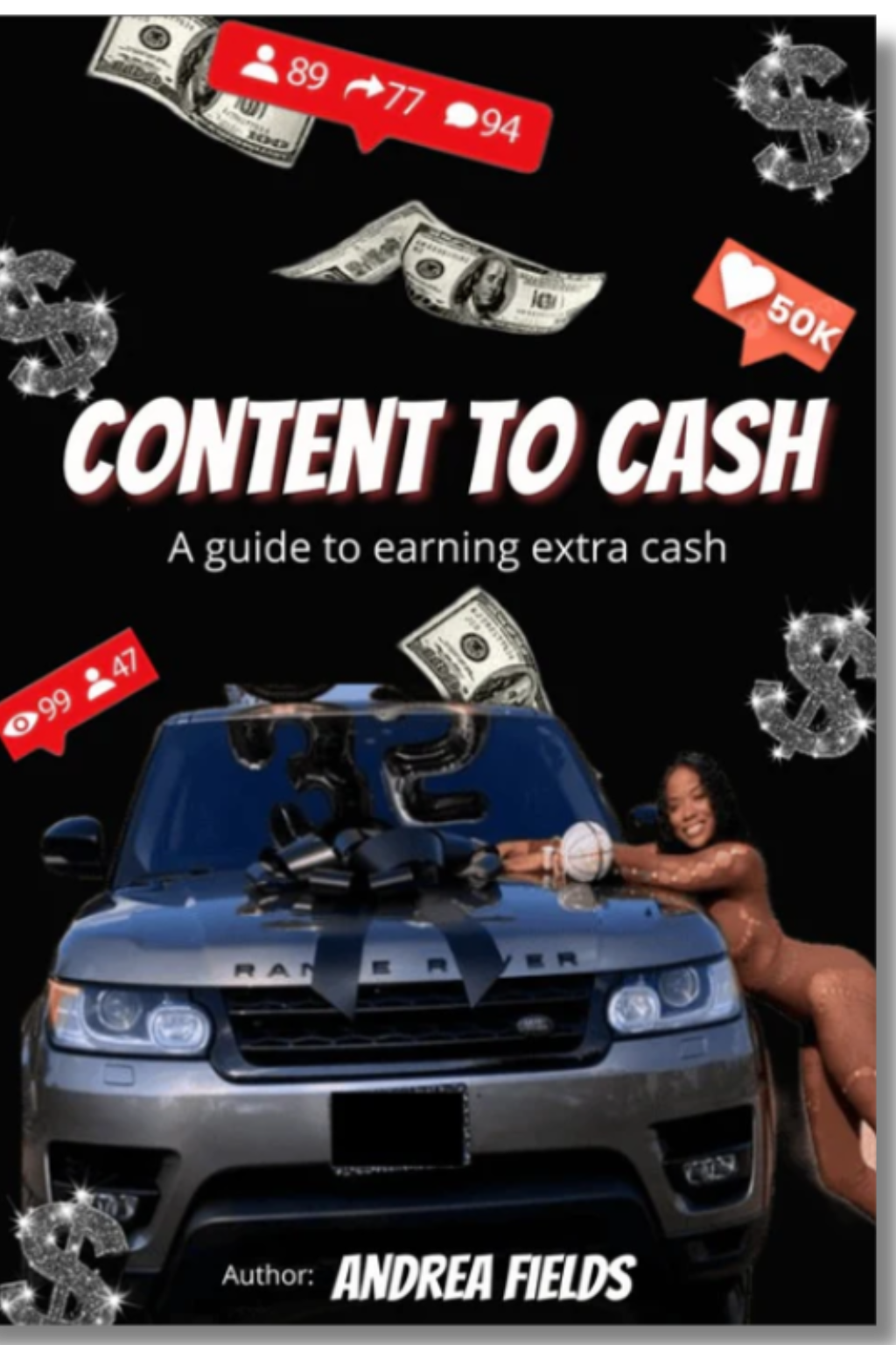 Cover of 'Content Creator E-book' by Andrea Fields on how to earn online