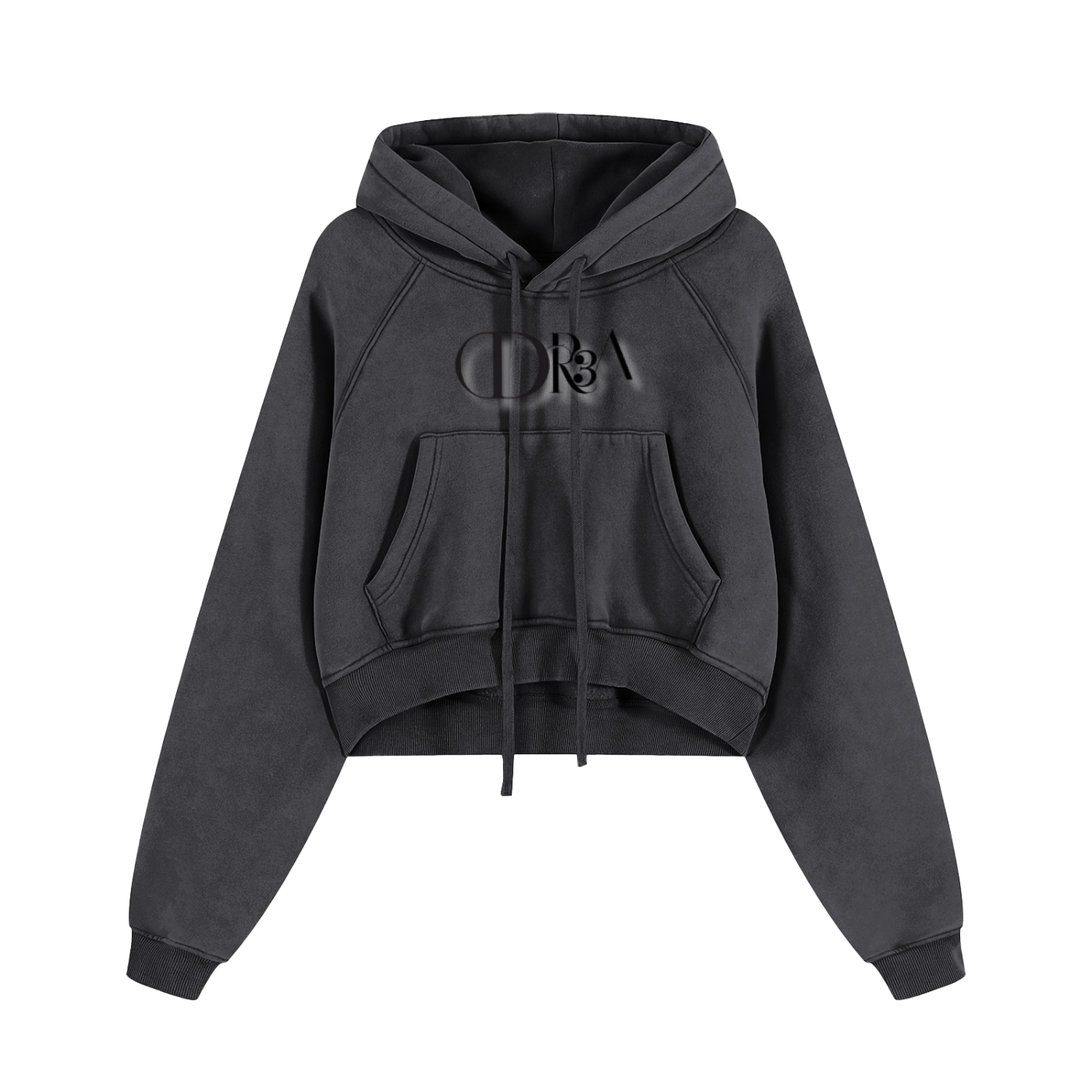 Black pullover hoodie from DR3A Collection, lifestyle